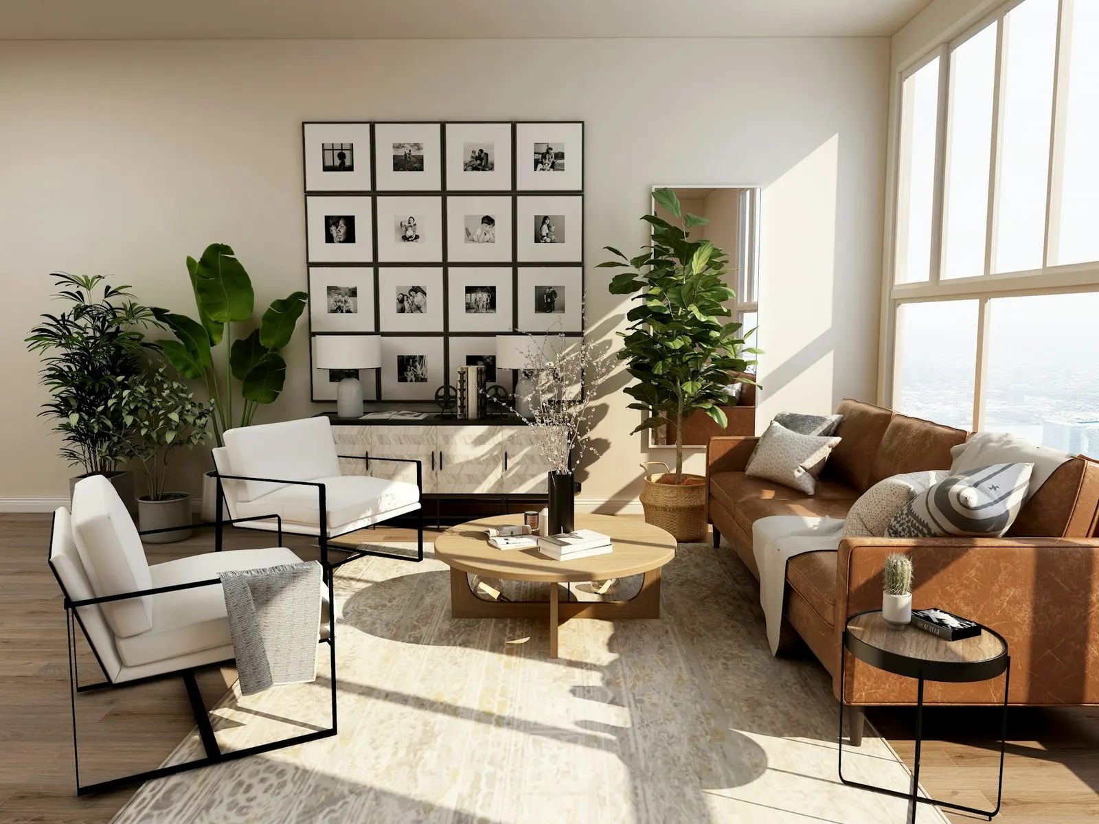 Reference photograph of a softly lit interior with natural textures